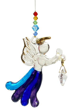 Angels in my Window Rainbow Glass