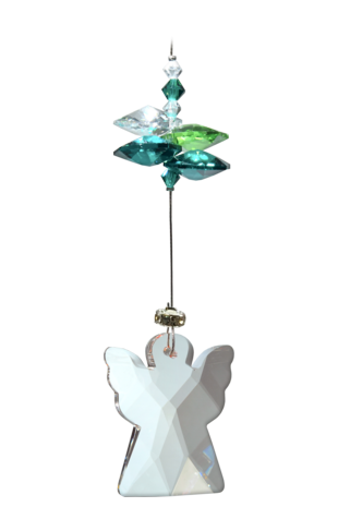 Angels in my Window Crystal Emerald