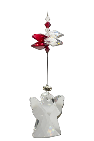 Angels in my Window Crystal Garnet