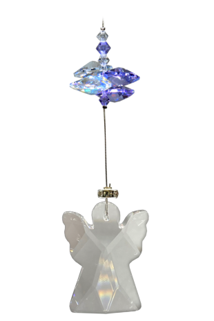 Angels in my Window Crystal Light Amethyst