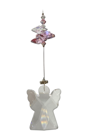 Angels in my Window Crystal Rose