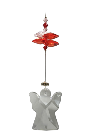 Angels in my Window Crystal Ruby