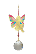 Crystal Wonders Sitting Fairy - Confetti