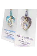 Carded Angel Wing Hearts