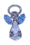 Guardian Angel Pin Aquamarine