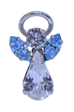 Guardian Angel Pin Aquamarine