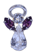 Guardian Angel Pin Amethyst