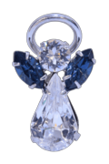 Guardian Angel Pin Blue Zircon