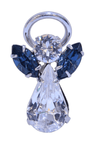Guardian Angel Pin Blue Zircon