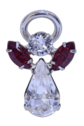 Guardian Angel Pin Garnet