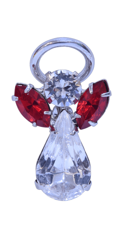 Ruby Angel Pin Guardian Angel Pin Ruby