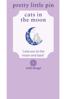 Two Cats in the Moon Pin Moonlight