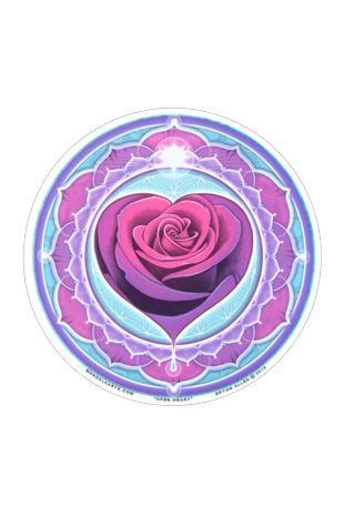 Mandala Art Stickers Open Heart - S68