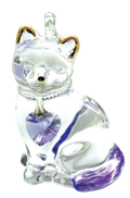 Fantasy Glass Pretty Little Kitties - Amethyst