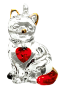 Fantasy Glass Pretty Little Kitties - Garnet