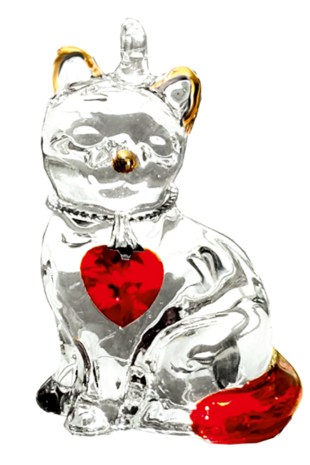 Fantasy Glass Pretty Little Kitties - Garnet