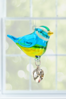 Fantasy Glass Pretty Little Bird - Blue Tit