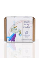 Angels in my Window Aurora Borealis Glass