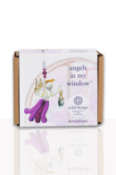 Angels in my Window Amethyst Glass