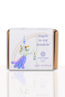 Angels in my Window Light Amethyst Glass