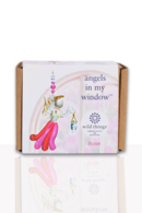 Angels in my Window Rose Glass