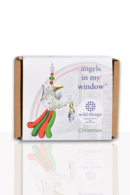 Angels in my Window Christmas Glass