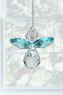 Classic Crystal Guardian Angel Blue Zircon
