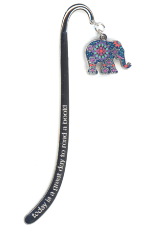 Bookmark - Elephant Indigo