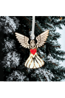 Xmas Ornament - Angel, Loveheart