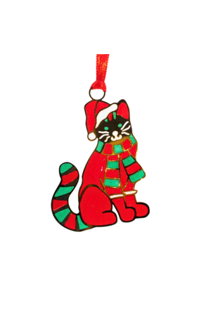 Xmas Ornament - Cat with Hat