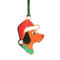 Xmas Ornament - Dog with Hat