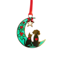 Xmas Ornament - Kitty,Puppy,Moon