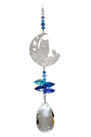 Crystal Fantasy Barn Owl Moon - Moonlight