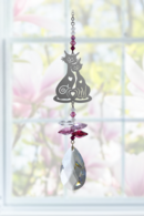 Crystal Fantasy Cats in Love - Deep Rose