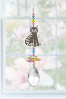 Crystal Fantasy Sitting Cat - Confetti