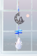 Crystal Fantasy Two Cats - Moonlight