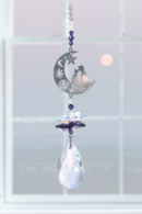 Crystal Fantasy Two Cats - Purple