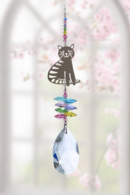 Large Crystal Fantasy - Sitting Cat Confetti
