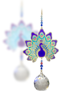 Crystal Wonders Peacock - Purple