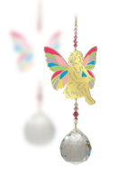 Crystal Wonders Sitting Fairy - Confetti