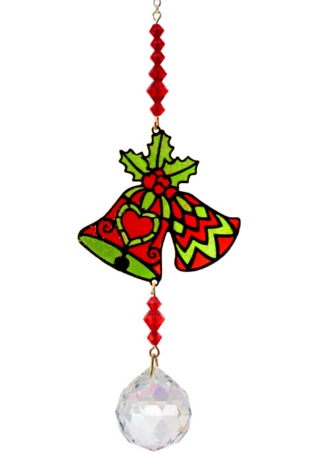 Crystal Dreams Christmas Bells -Red/Green