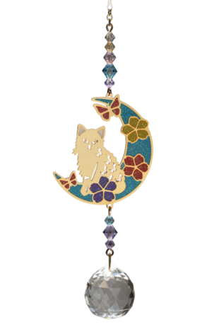 Crystal Dreams Kitty on Moon - Multicolour