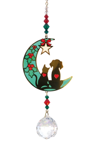 Crystal Dream Kitty,Puppy,Moon Christmas