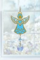 Carded Birthstone Celestial Angel - Aquamarine