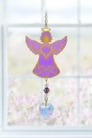 Carded Birthstone Celestial Angel - Amethyst