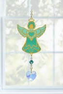 Carded Birthstone Celestial Angel - Emerald