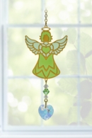 Carded Birthstone Celestial Angel - Peridot