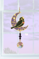 Carded Crystal Dreams Blackbird Moonlight