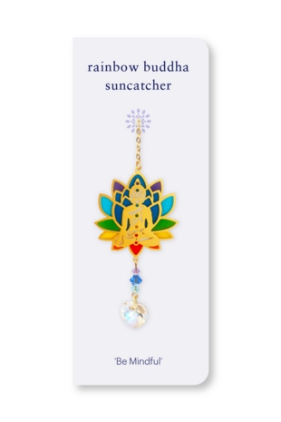 Carded Crystal Dreams Buddha - Rainbow