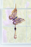 Carded Crystal Dreams Butterfly Purple Emperor